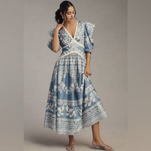 FARM Rio x Anthropologie Sweet Garden Maxi Dress